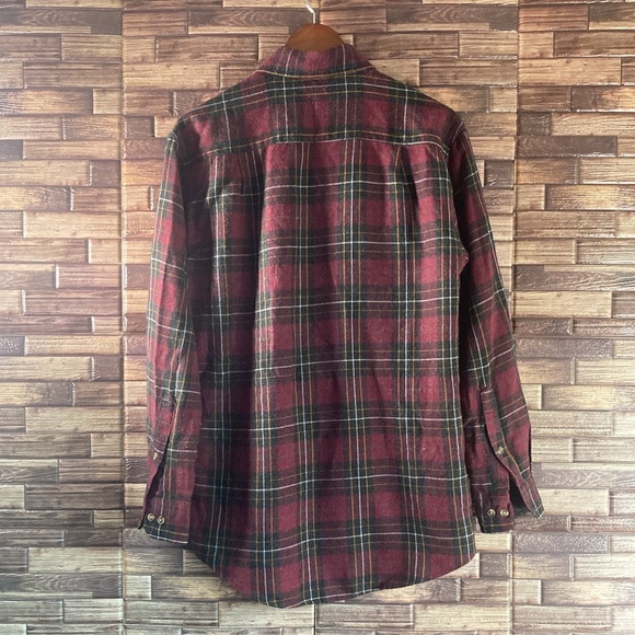 Vintage 90's David Taylor 100% Acrylic Patterned Flannel Shirt Size Small - Picture 2 of 7